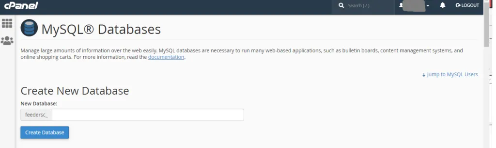 Database_cpanel