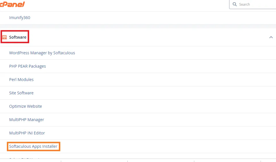 cPanel Dashboard