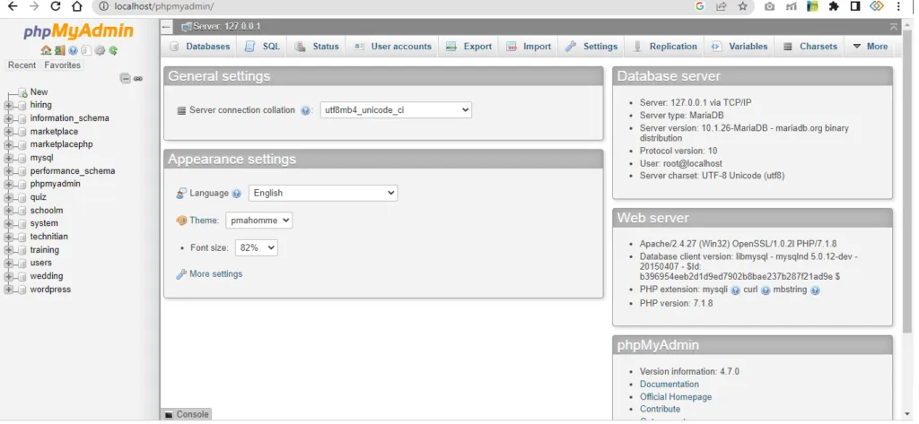 phpmyadmin